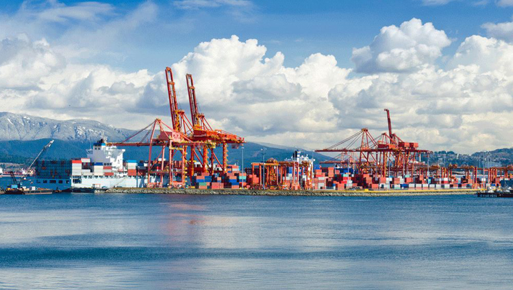 O porto de Vancouver (Canadá) apresenta o maior volume de exportação em toda a América do Norte. <br/>Foto: Shutterstock