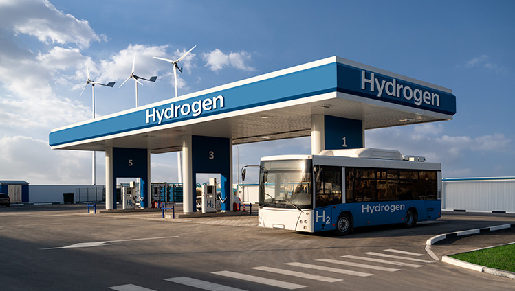 O hidrogênio verde pode muito bem ser uma das principais soluções para a mobilidade futura. (Fonte: scharfsinn86)