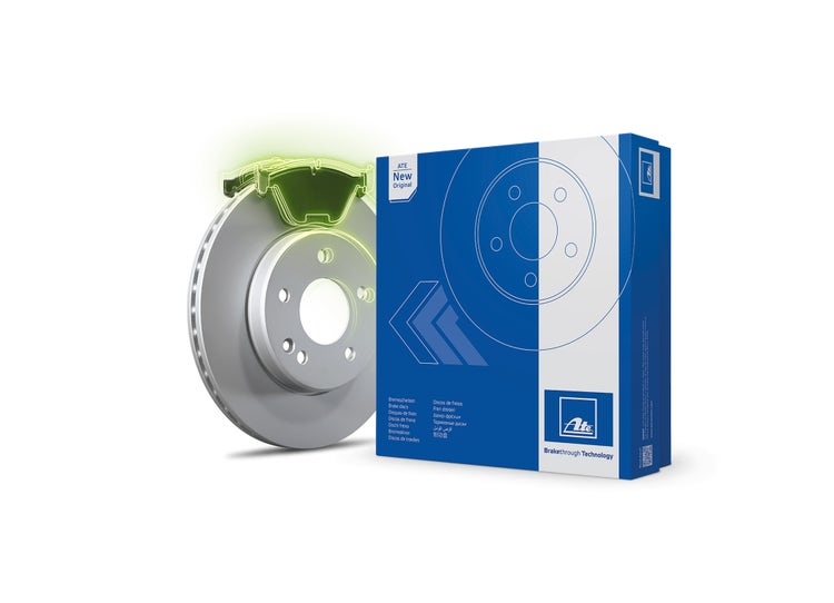 ATE New Original friction brake pairings, friction partners disc and pad, are at the center of developments to comply with the particulate matter limits according to the Euro 7 standard.