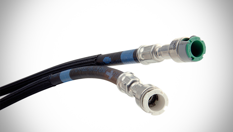 Electrically conductive hoses line