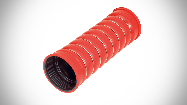 Moulded charged air hose