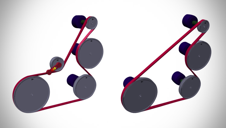 UNIPOWER ELASTIC-belts require no tensioning system