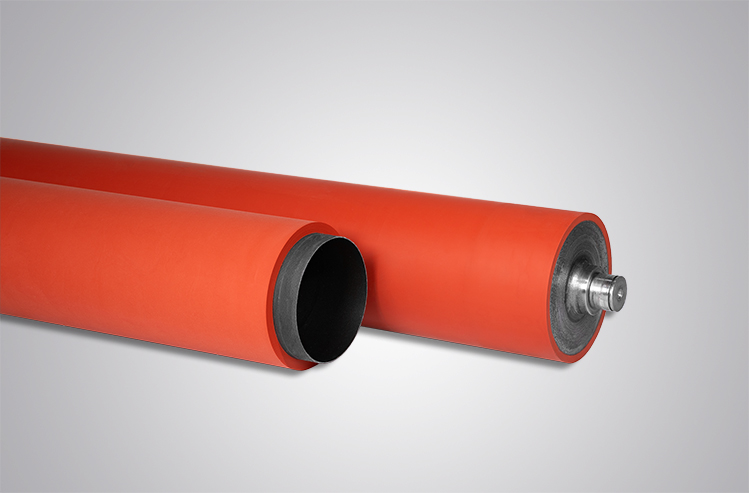 Sleeve and roller coated with silicone