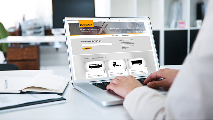 Keep up-to-date with the latest information on all Continental air springs of the ContiTech brand in one catalog.