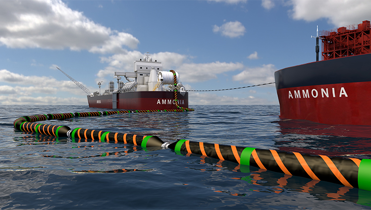 Marineschläuche für die Förderung von flüssigem Ammoniak