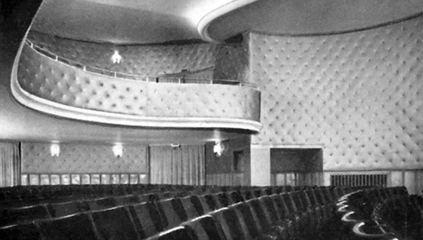 Almost universally applicable: hardly any cinema in the post-war period managed without Acella wall coverings