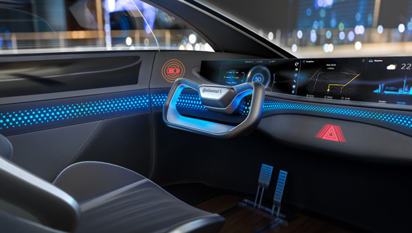 Vehicle interior with Acella Hylite Concept