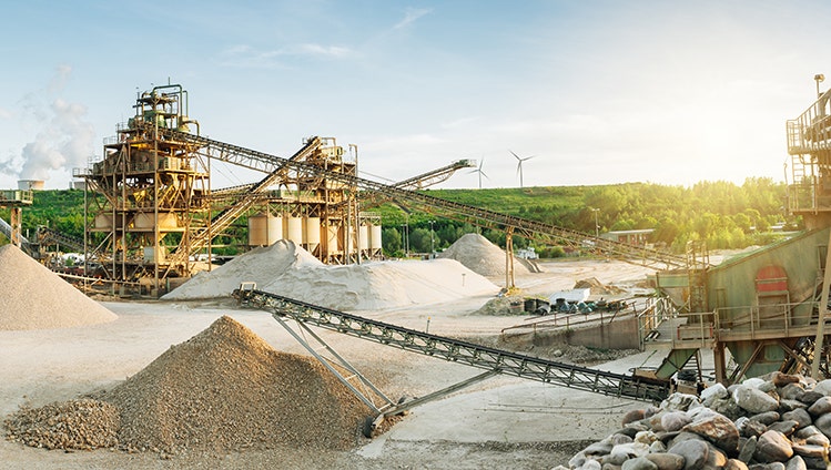 Maschinen im Tagebau