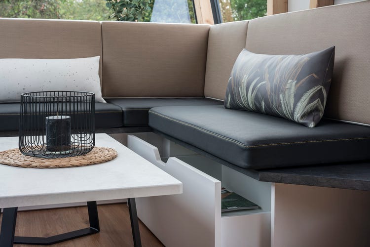 The multi-functional furniture in the ContiHome offers a lot of room in a small space. Photo: Continental