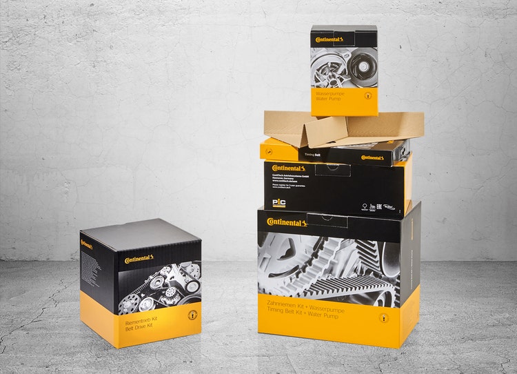 Continental's new belt packaging is smaller, lighter and more climate-friendly