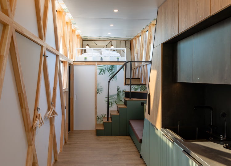 The ContiHome consists of 30-square-meters featuring around 25 functional and sustainable Continental surfaces, indoors and out. Photo: Continental