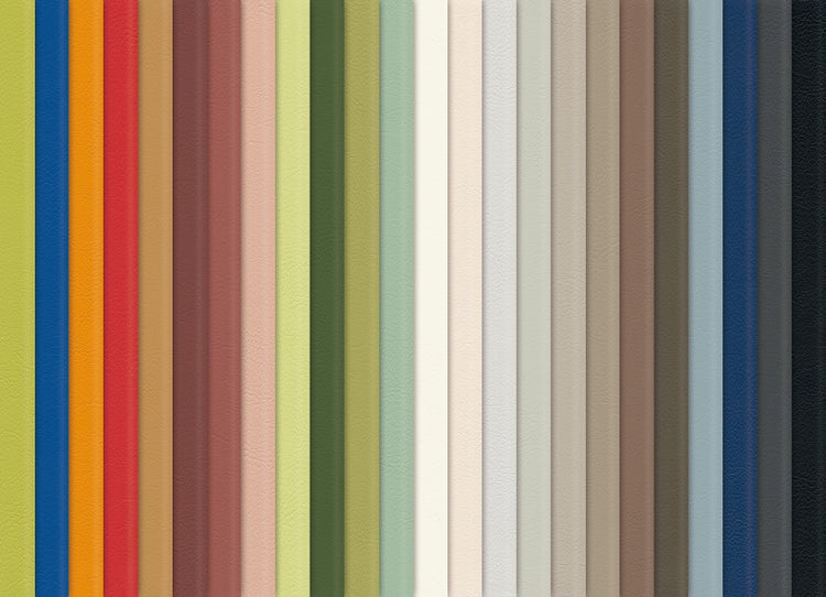 The sustainable organic/artificial leather skai Evida allows designers to make their mark with color too. Photo: Continental