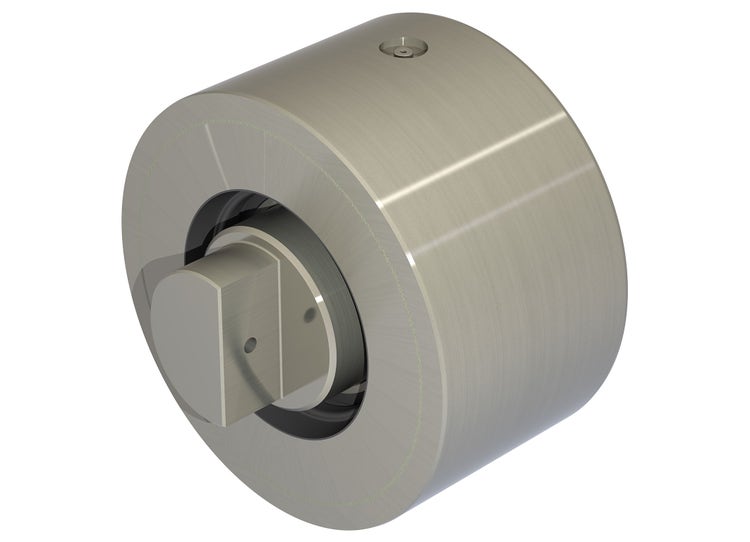 An advanced technical design allows for a differentiation between high and low stiffness that is significantly better than that of conventional hydraulic wheelset guiding bushes.